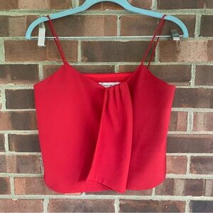 Roselingling Red Sleeveless Dressy Tank Top Women’s US Small, Asian size medium